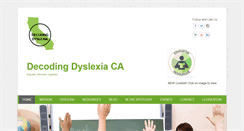 Desktop Screenshot of decodingdyslexiaca.org